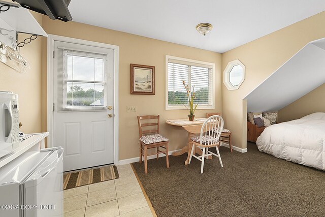 view of tiled bedroom