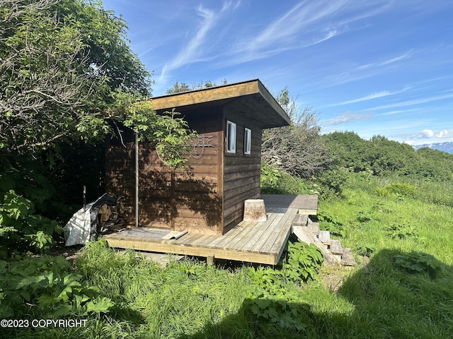 view of outbuilding