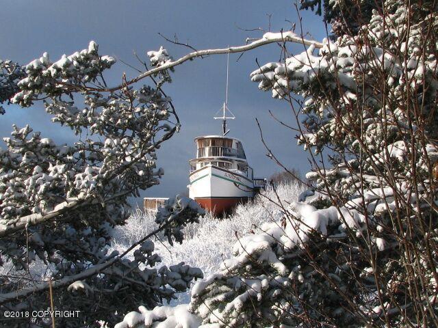 view of snow covered building