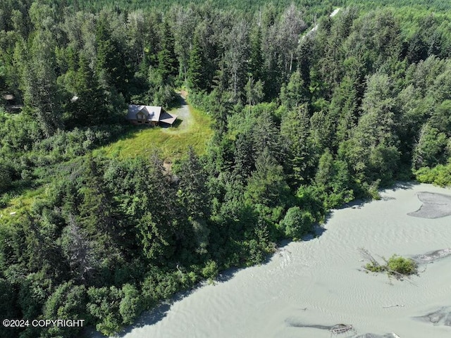 344 Eagle Bluff Dr, Haines, AK 99827 - aerial view featuring a forest view