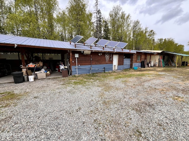 view of horse barn