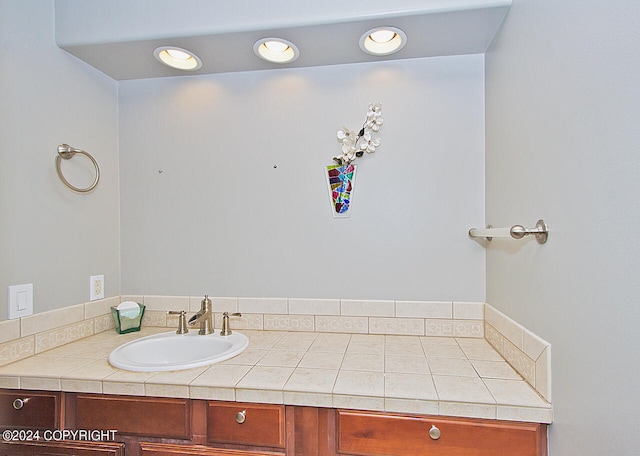 bathroom with vanity