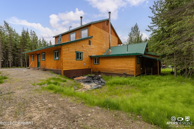 view of rear view of property