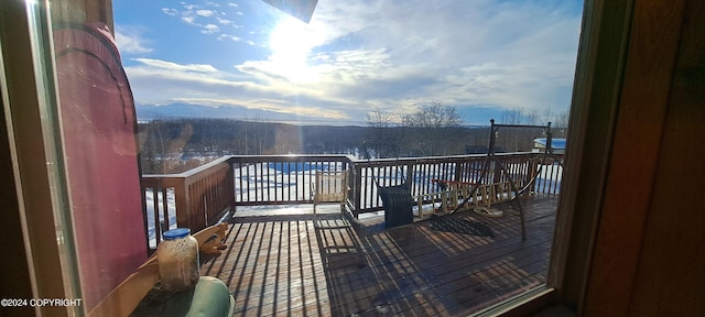 9450 Keshon Cir, Wasilla, AK 99654 - deck with a mountain view
