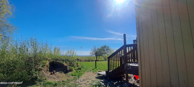 9450 Keshon Cir, Wasilla, AK 99654 - view of yard featuring stairway