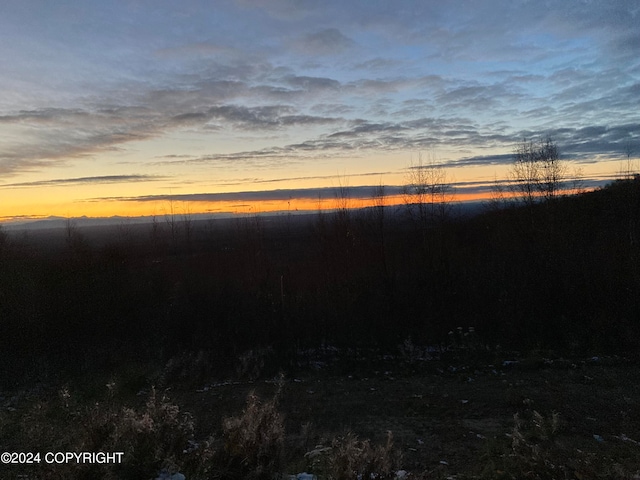 view of nature at dusk