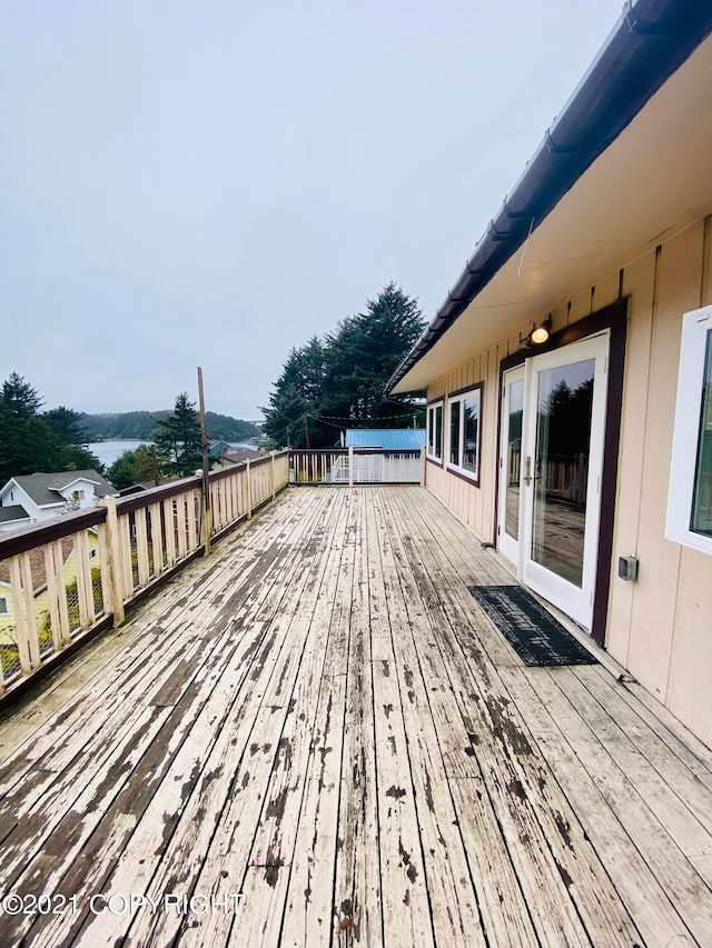 view of wooden terrace