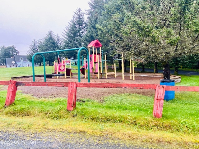 view of jungle gym