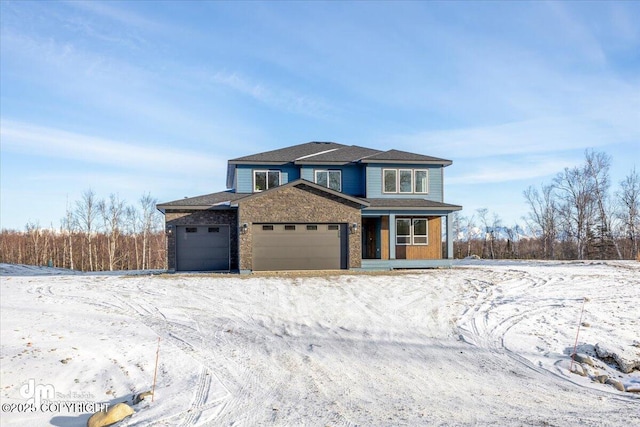 view of front of home featuring a garage