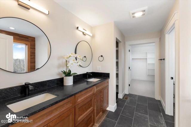 bathroom with vanity