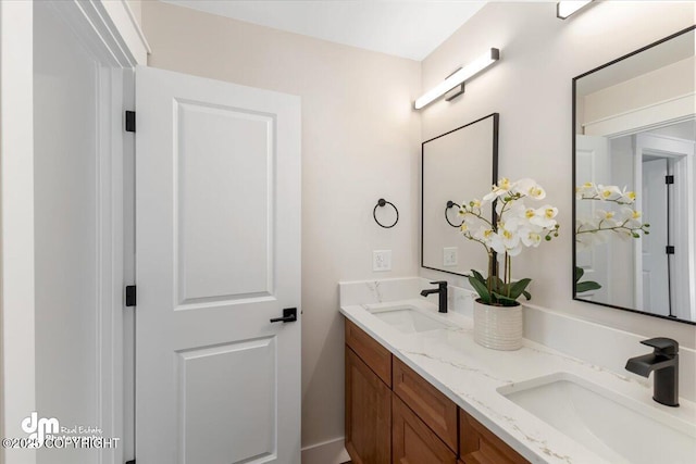 bathroom featuring vanity