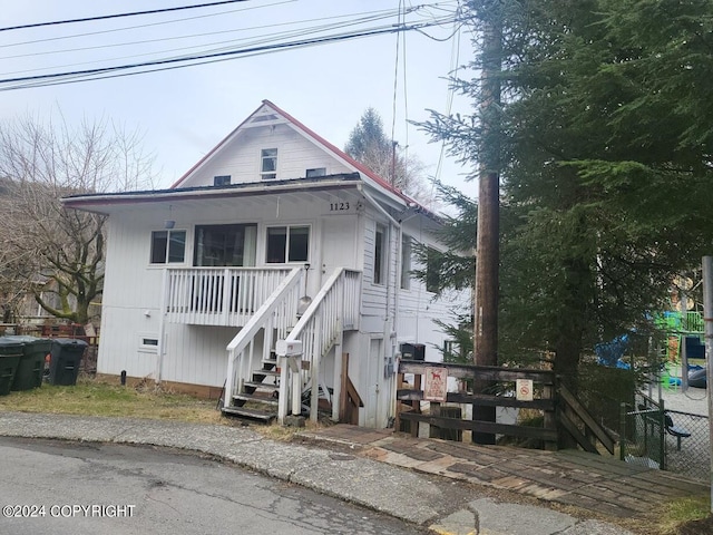 view of front of home