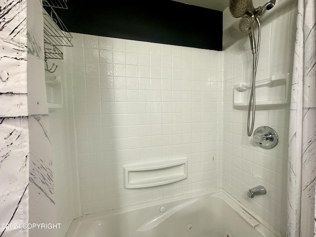 full bathroom featuring a combined bath / shower with jetted tub