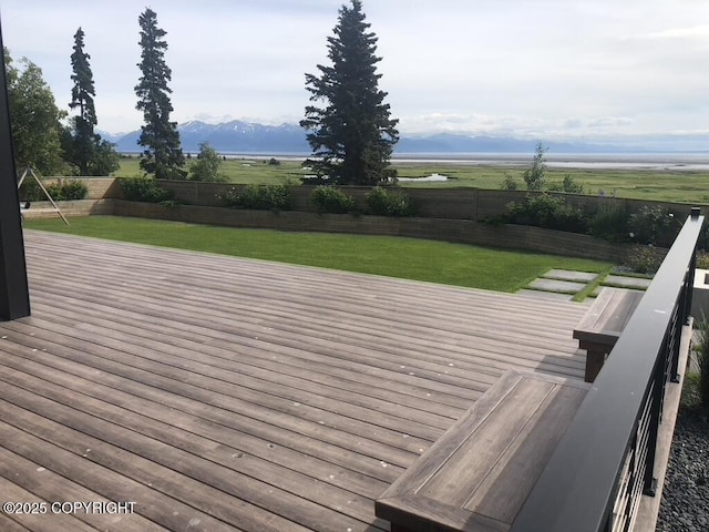 10554 Whitby Cir, Anchorage, AK 99515 - deck featuring a mountain view