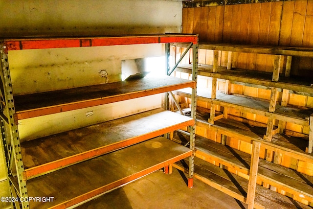 view of storage room