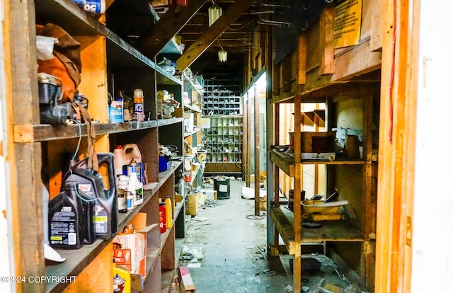 view of storage room