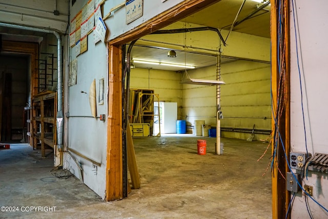 interior space with concrete flooring