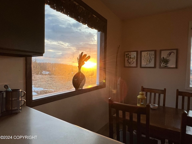 view of dining area