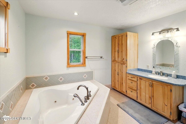 44775 Carver Dr, Kenai, AK 99611 - full bathroom featuring vanity and a whirlpool tub