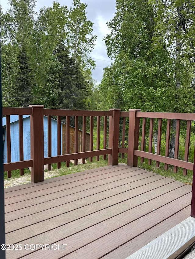 44775 Carver Dr, Kenai, AK 99611 - view of wooden terrace