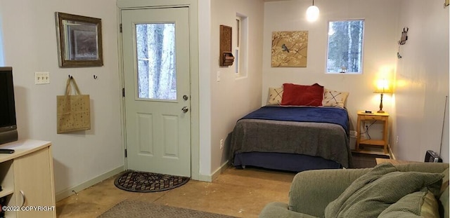 view of tiled bedroom