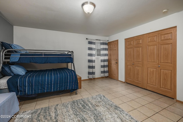 view of tiled bedroom