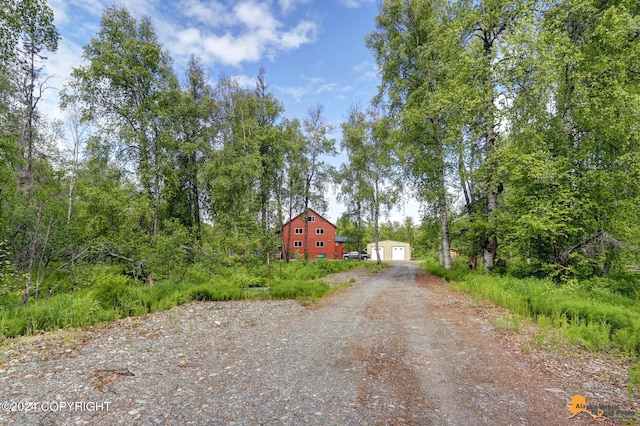 view of road