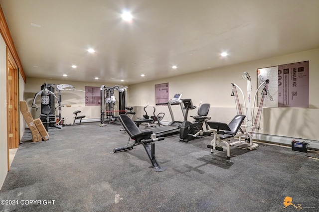 view of workout room