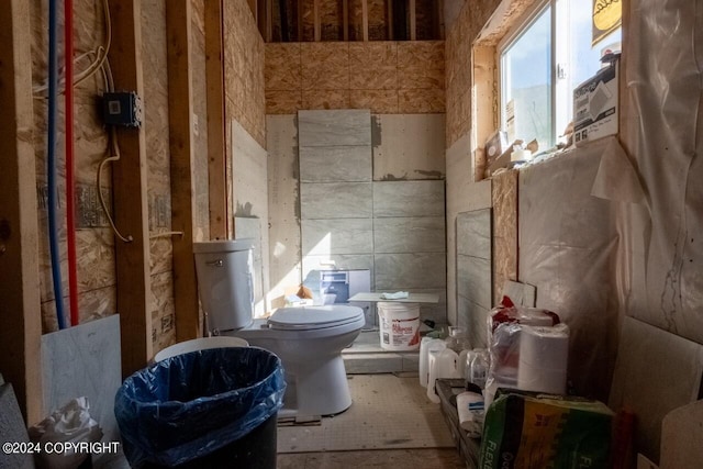 interior space with tile patterned floors