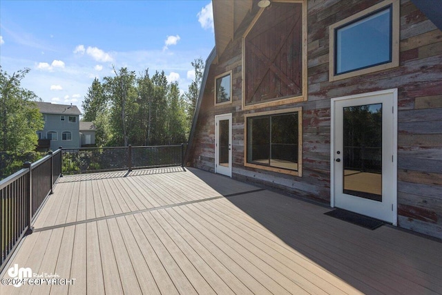 view of wooden terrace