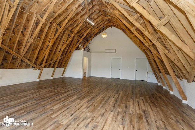 view of attic