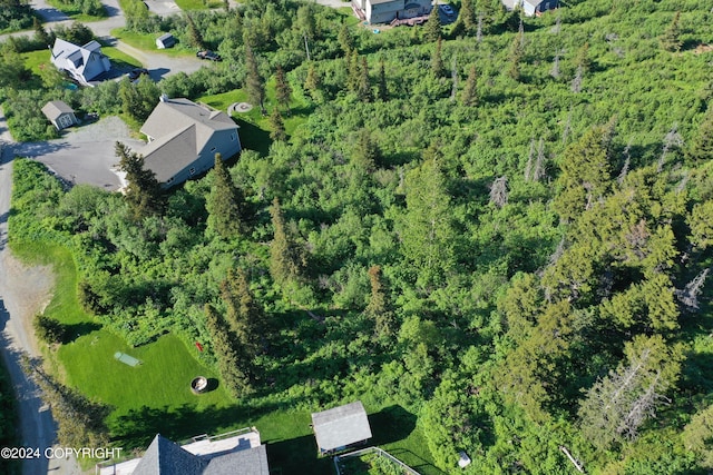 17041 Jacqueline Cir, Anchorage, AK 99516 - aerial view of property's location featuring a heavily wooded area