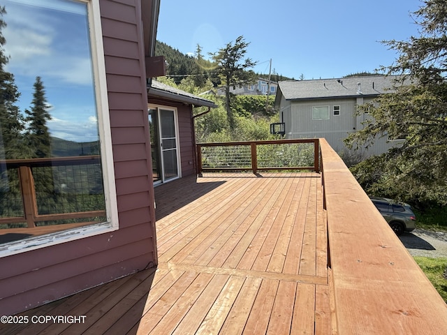 17041 Jacqueline Cir, Anchorage, AK 99516 - view of wooden deck