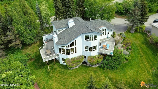 18706 Petrel Cir, Anchorage, AK 99516 - view from above of property
