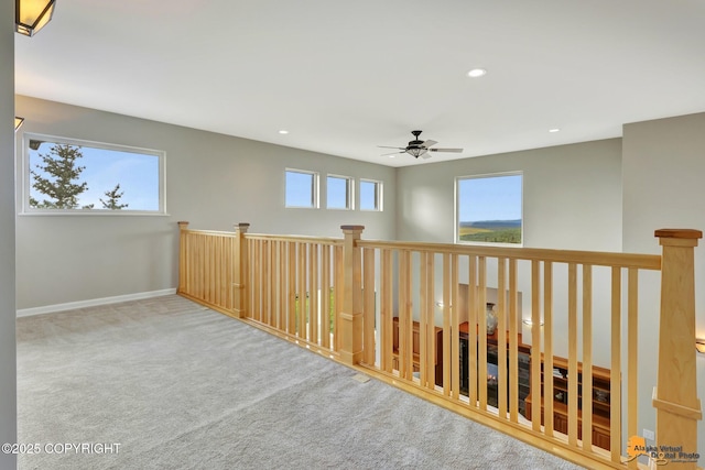 16268 Noble Point Dr, Anchorage, AK 99516 - corridor with recessed lighting and carpet flooring