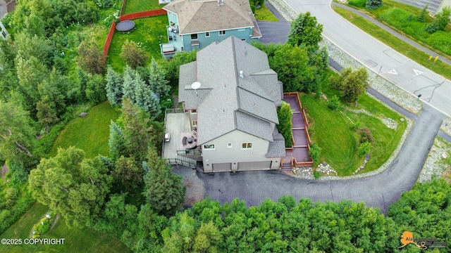 16268 Noble Point Dr, Anchorage, AK 99516 - view from above of property