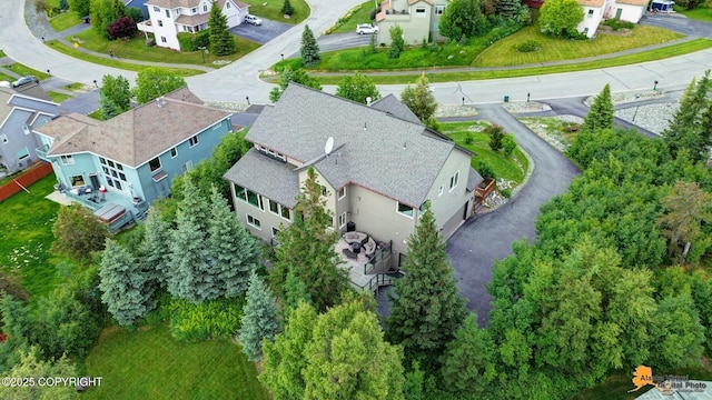 16268 Noble Point Dr, Anchorage, AK 99516 - aerial perspective of suburban area