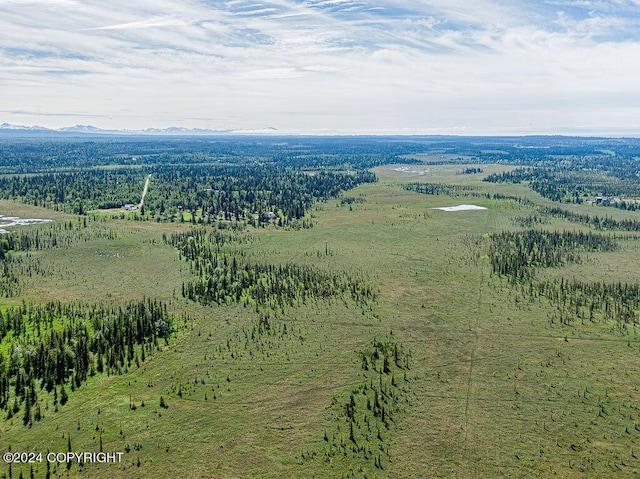 aerial view with a rural view