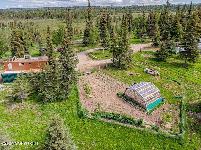 aerial view featuring a rural view