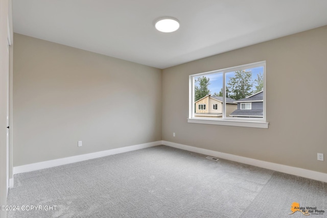 view of carpeted empty room