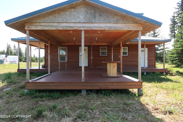 view of rear view of property