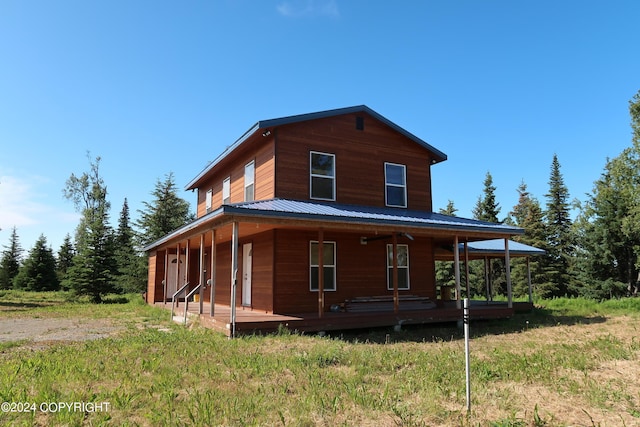 exterior space with a porch