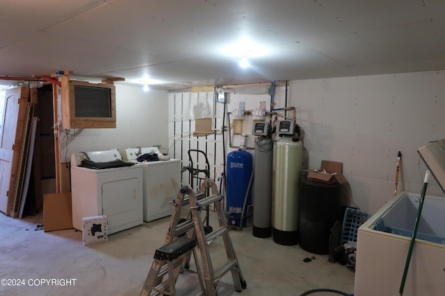 laundry room with washer and dryer