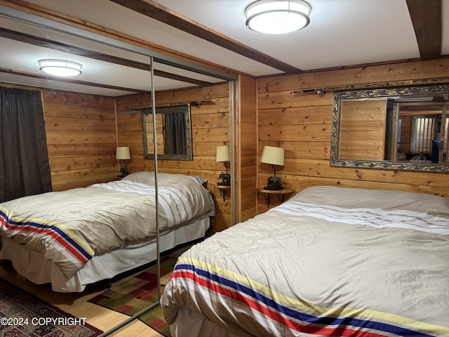 34335 Keystone Dr, Soldotna, AK 99669 - bedroom with wood walls
