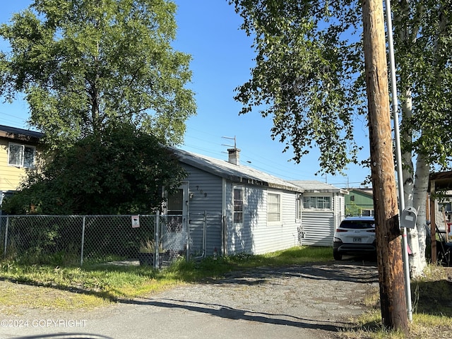 view of front of home