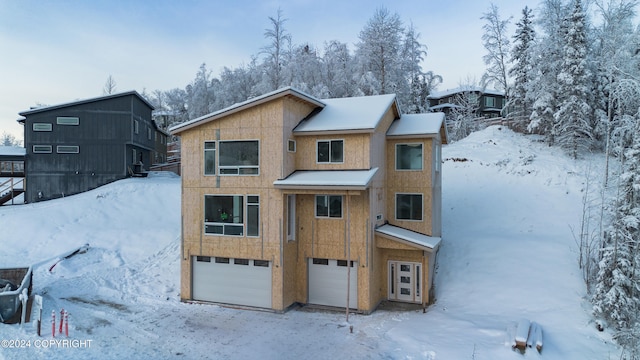 view of front of house featuring a garage