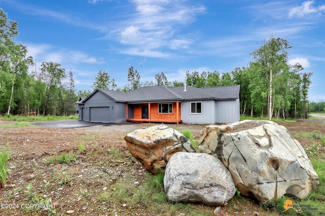 ranch-style house with a garage