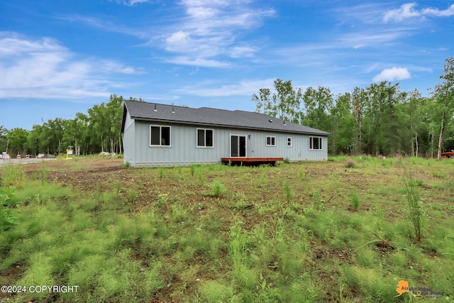 view of rear view of property