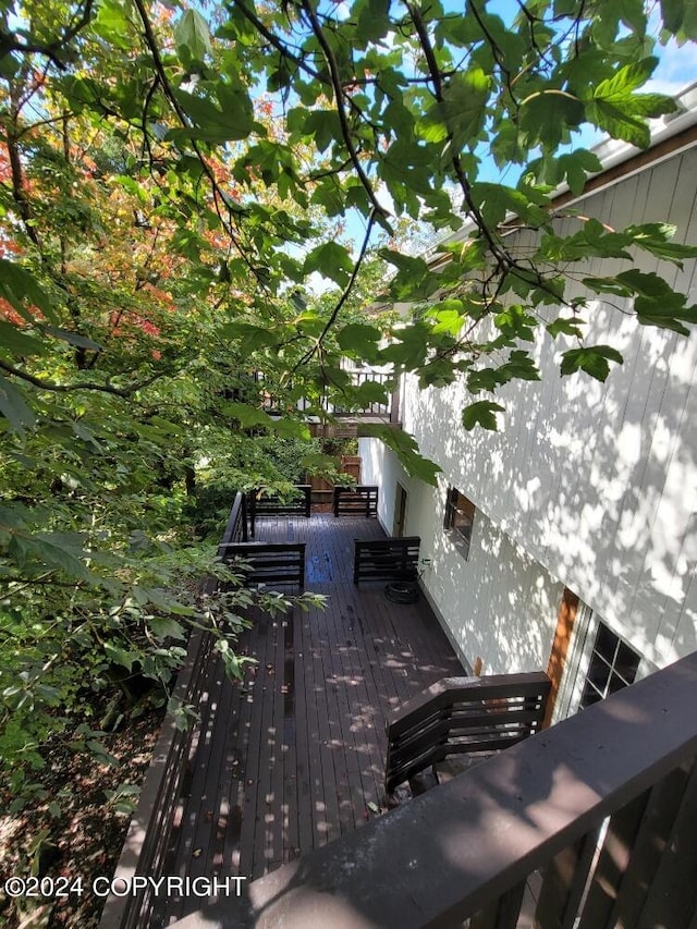 view of patio / terrace with a deck