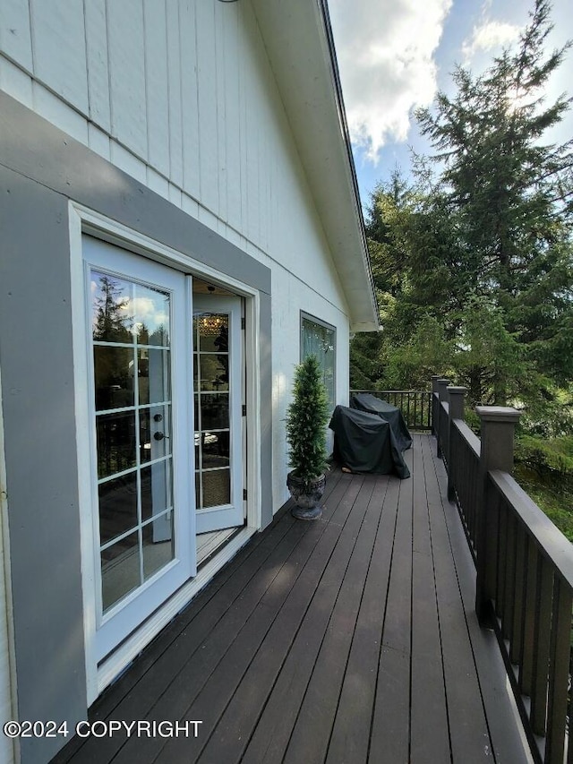 view of wooden terrace